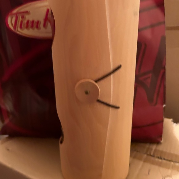 Coffee can gift box light particle wood with loop lock - Picture 2 of 5